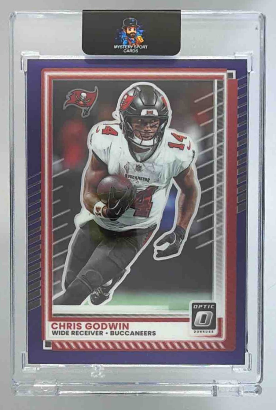 Card image for 2025 Panini Donruss Optic Chris Godwin Ice Prizm /15 #102 Buccaneers