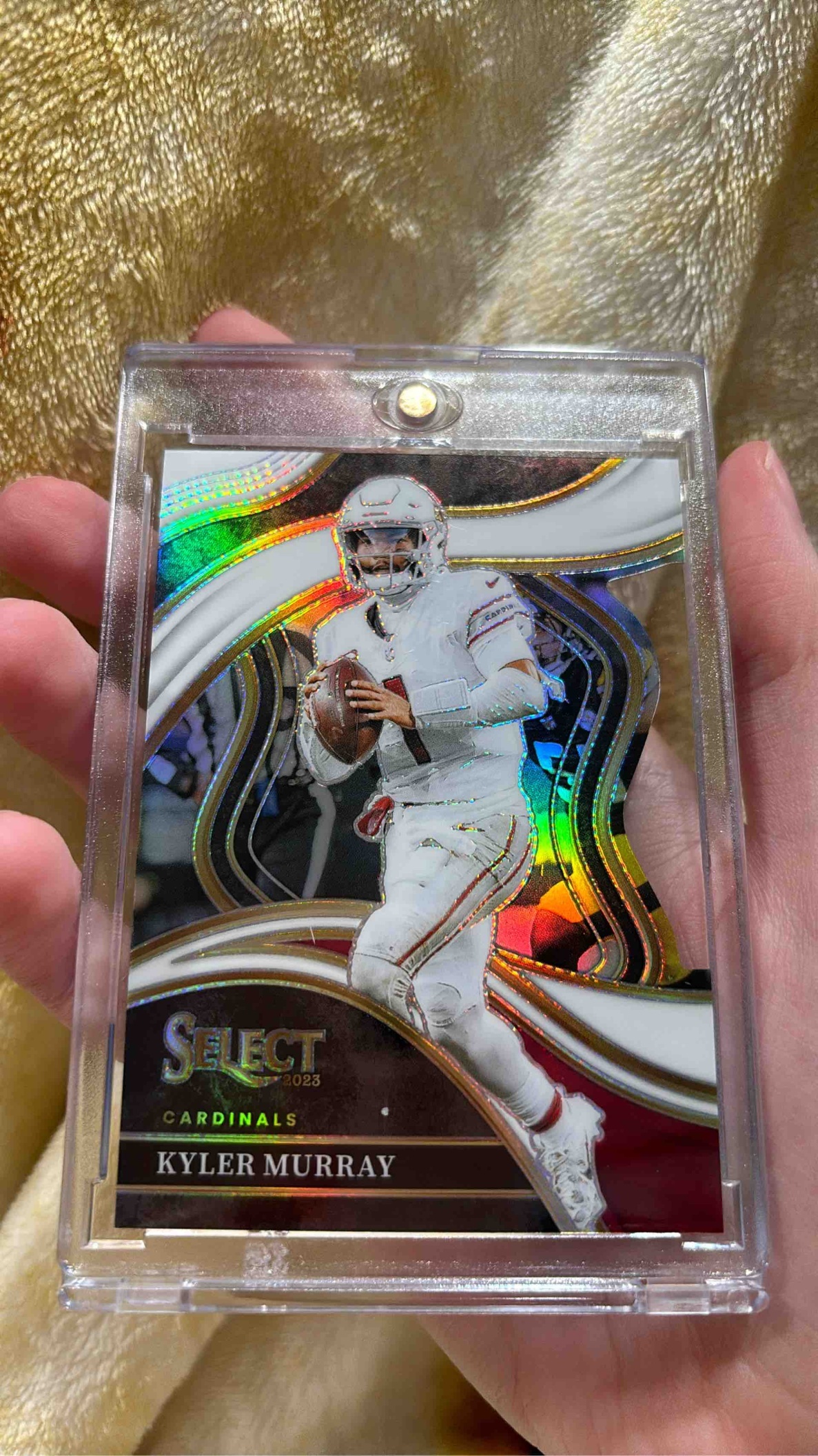 Card image for 2024 Panini Football Mosaic Kyler Murray Orange Prizm /199 #1 Arizona Cardinals