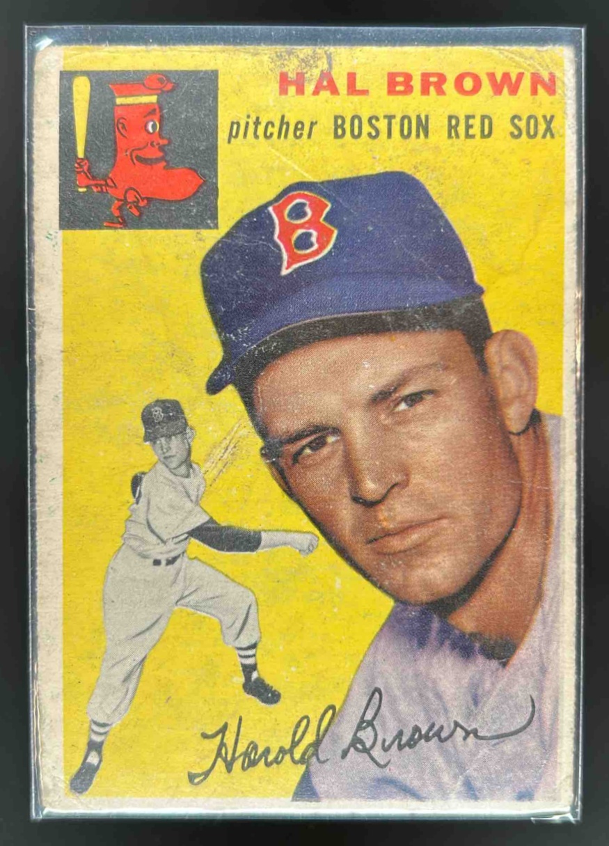Card image for 1954 TOPPS BASEBALL HAL BROWN #172 BOSTON RED SOX