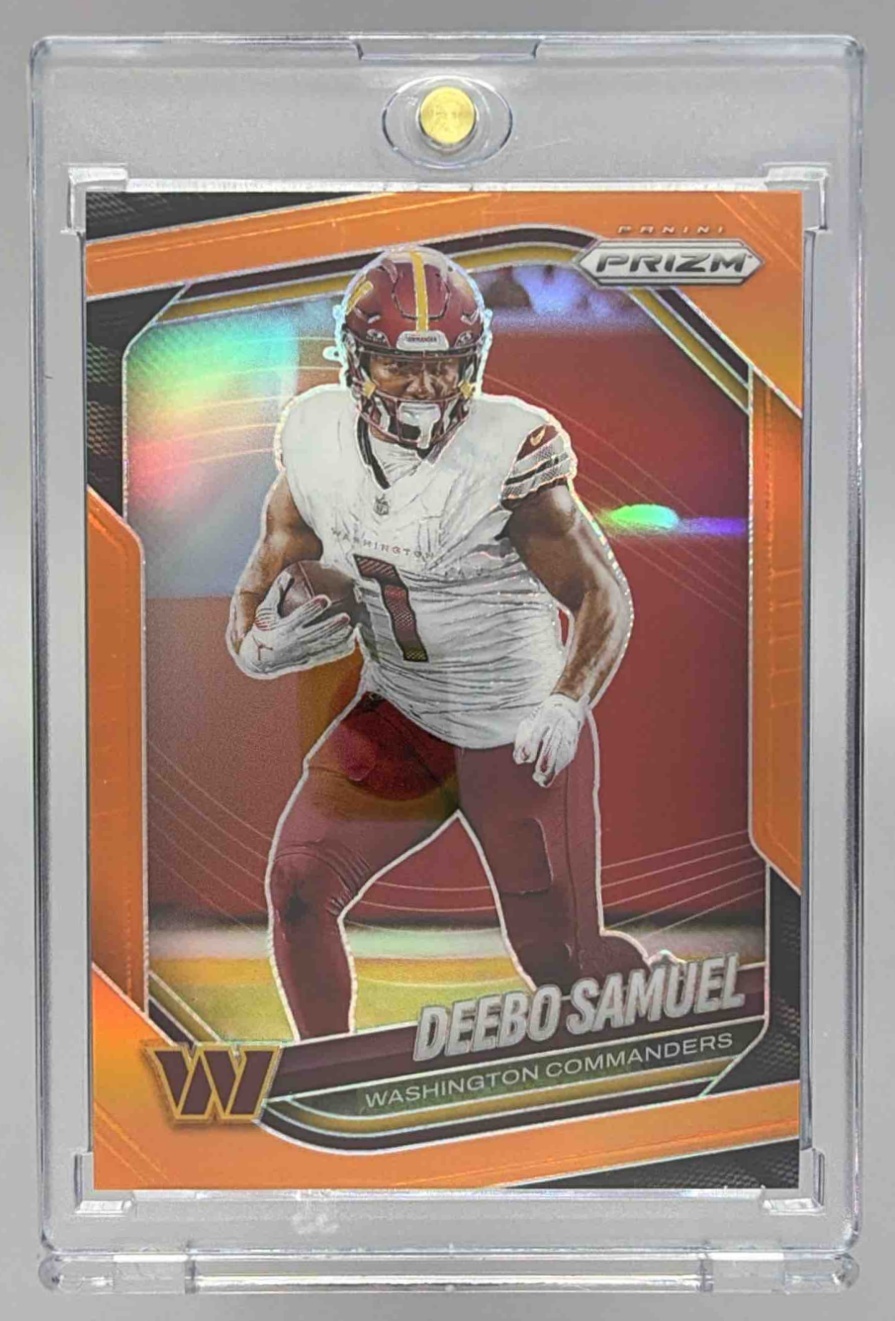 Card image for 2025 Panini Football Prizm Deebo Samuel Orange /249 #133 Washington Commanders
