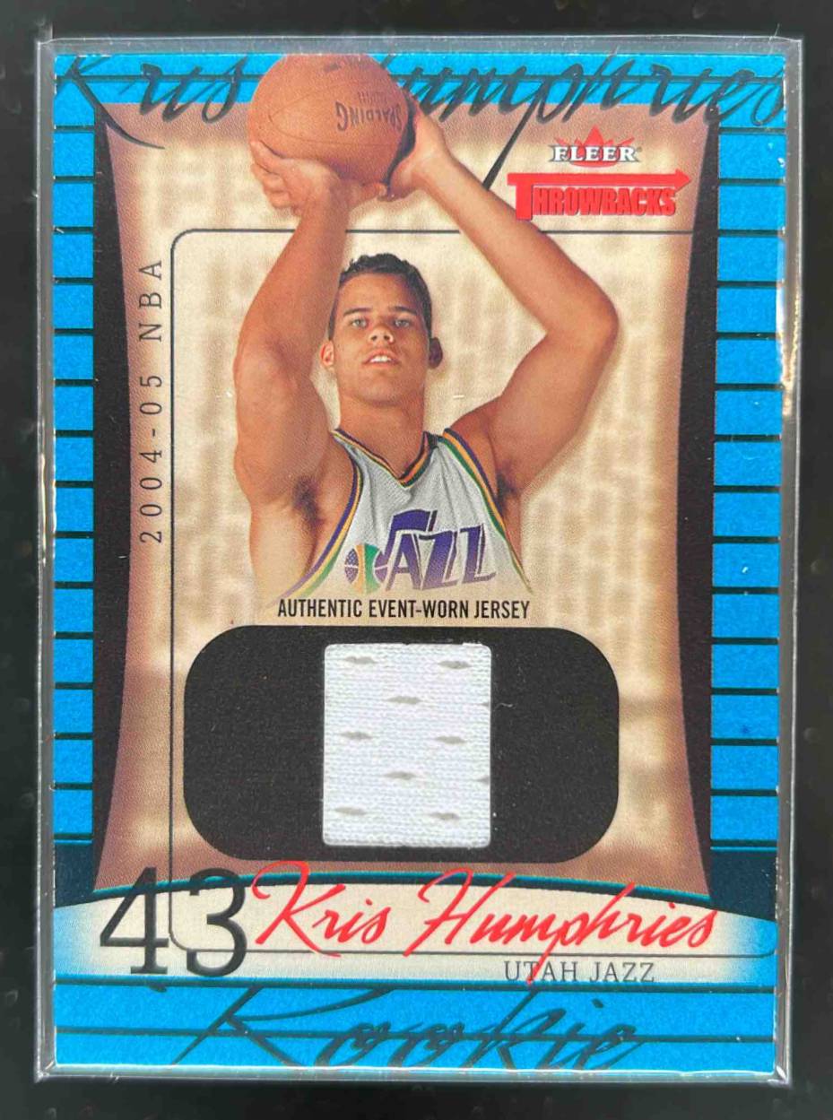 Card image for 2004-05 FLEER THROWBACKS KRIS HUMPHRIES /499 #87 MEM RC ROOKIE UTAH JAZZ