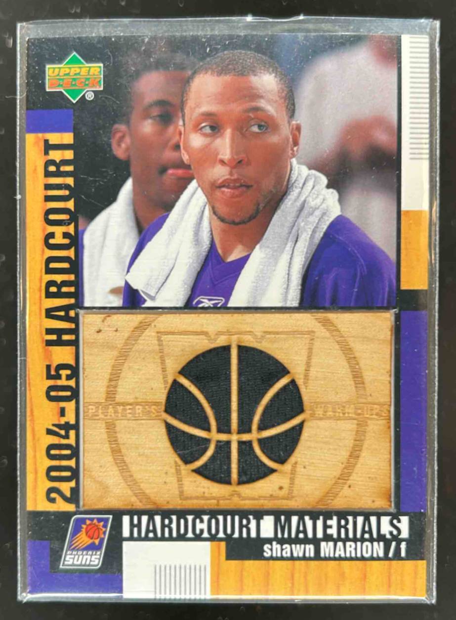 Card image for 2004-05 UPPER DECK HARDCOURT SHAWN MARION MATERIALS COMBO #HCM-SH PHOENIX SUNS