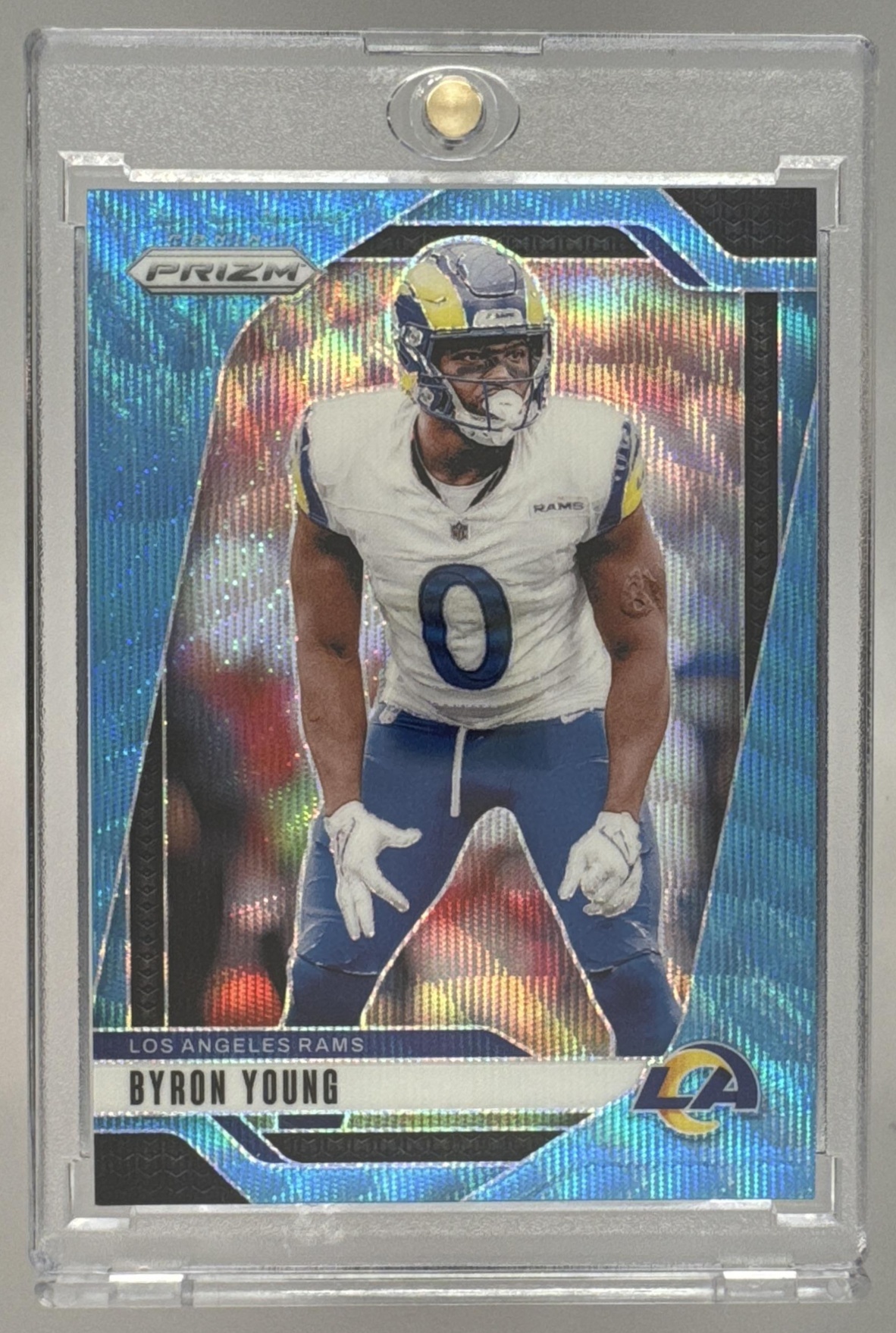 Card image for 2024 Panini Football Prizm Byron Young Silver #170 Los Angeles Rams