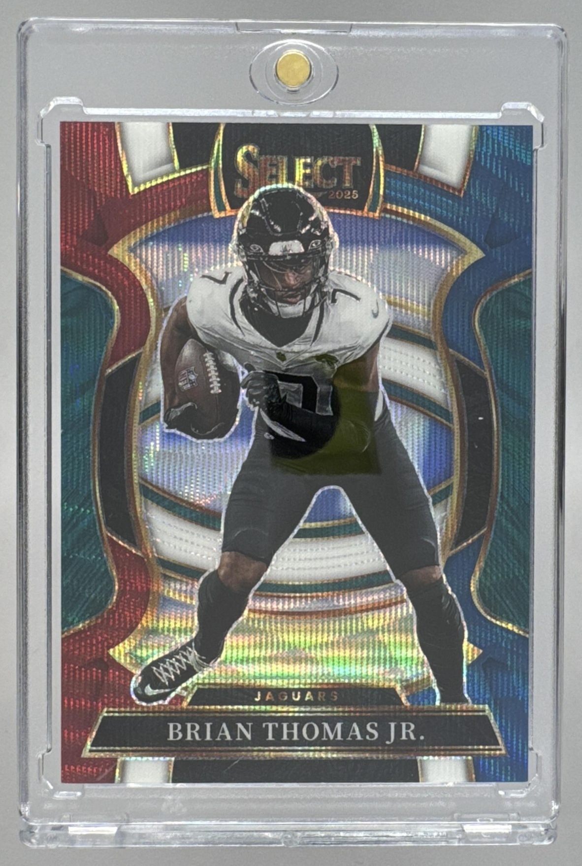 Card image for 2025 Panini Select Brian Thomas Jr. Concourse Tri-Color Prizm /399 #30 Jaguars