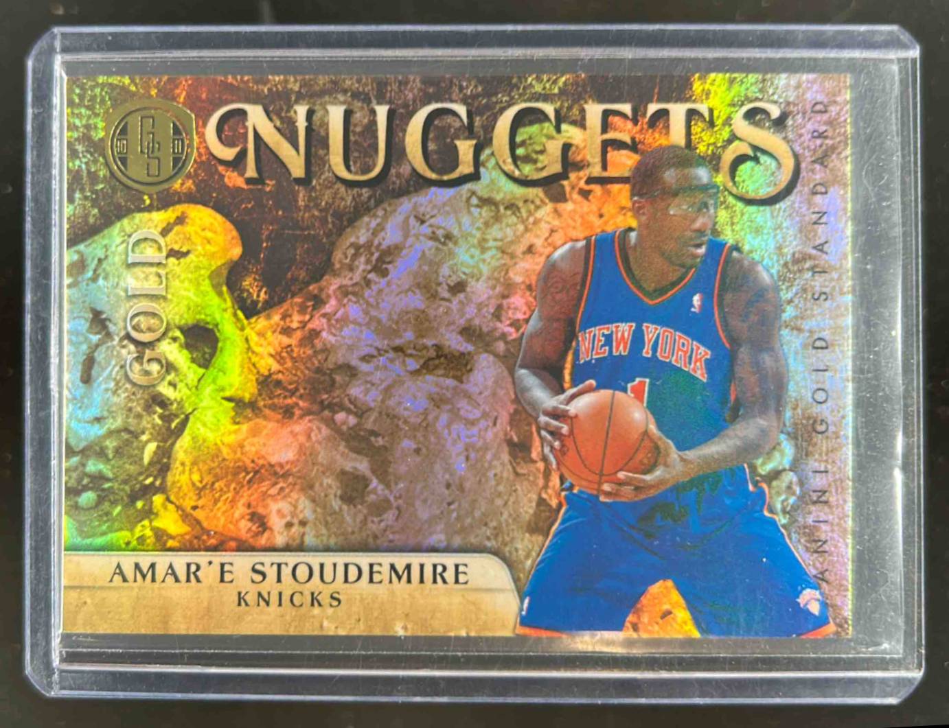 Card image for 2010-11 PANINI GOLD STANDARD AMARE STOUDEMIRE NUGGETS /299 #11 NEW YORK KNICKS