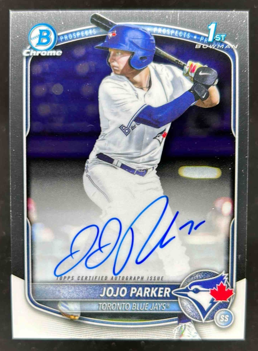 Card image for JoJo Parker 2025 Bowman Draft Chrome Prospect Auto