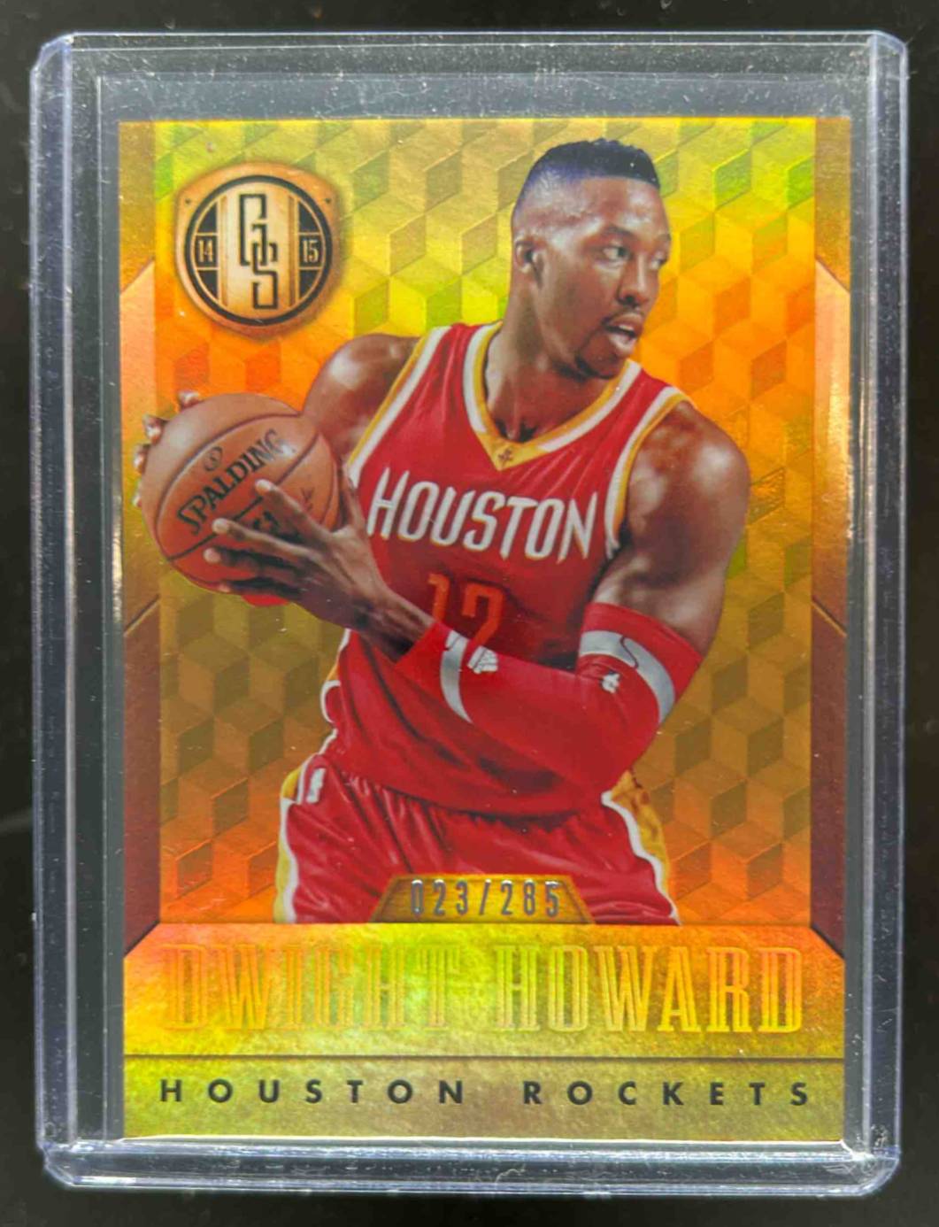 Card image for 2014-15 PANINI GOLD STANDARD DWIGHT HOWARD /285 #102 HOUSTON ROCKETS