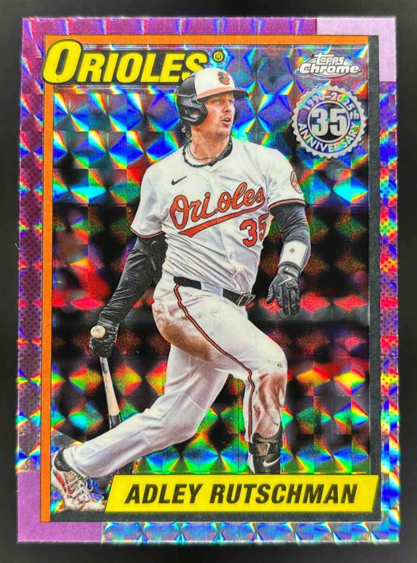 Card image for 2025 Topps Chrome Update Adley Rutschman 1990 Geometric Refractor