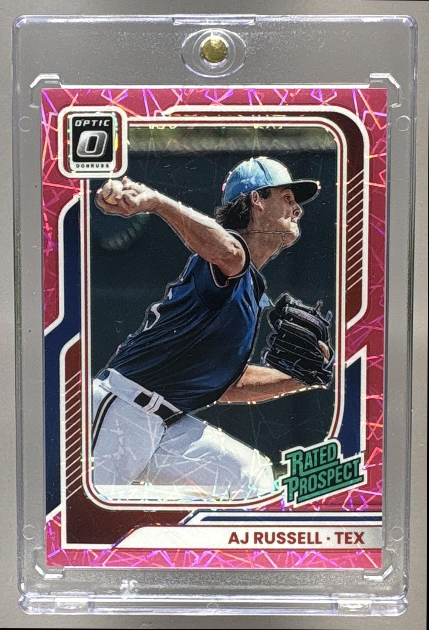2026 PANINI DONRUSS AJ RUSSELL #106 RATED PROSPECTS OPTIC PINK VELOCITY /79