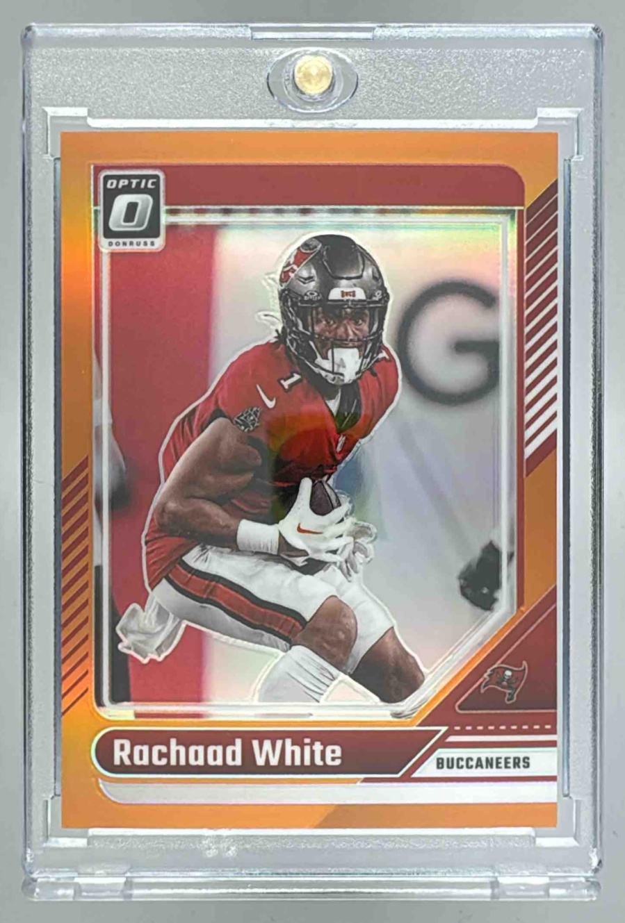 Card image for 2024 Panini Donruss Optic Rachaad White Orange /249 #184 Buccaneers