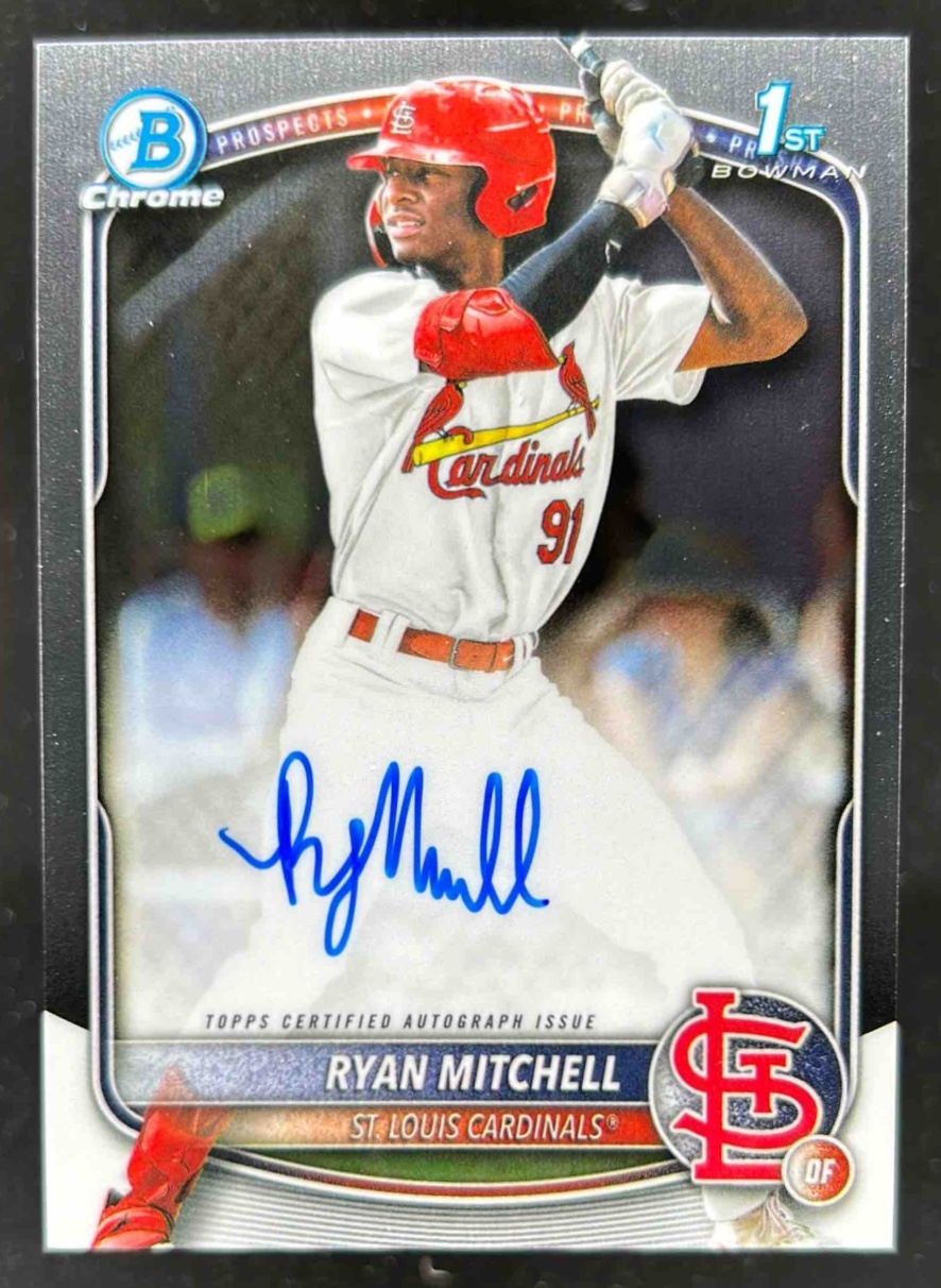 Card image for Ryan Mitchell 2025 Bowman Draft Chrome Prospect Auto