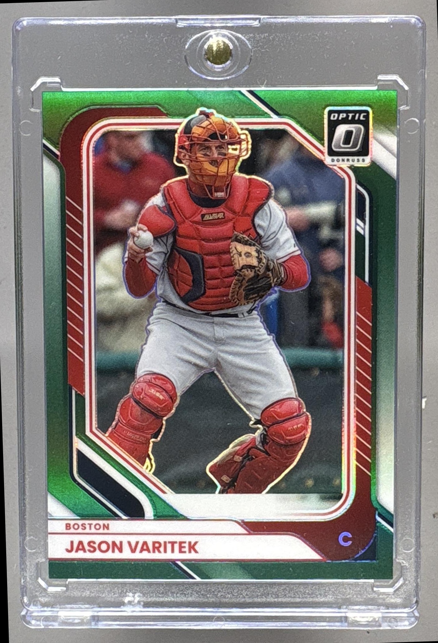 2026 PANINI DONRUSS JASON VARITEK #6 OPTIC GREEN 1/5 RED SOX