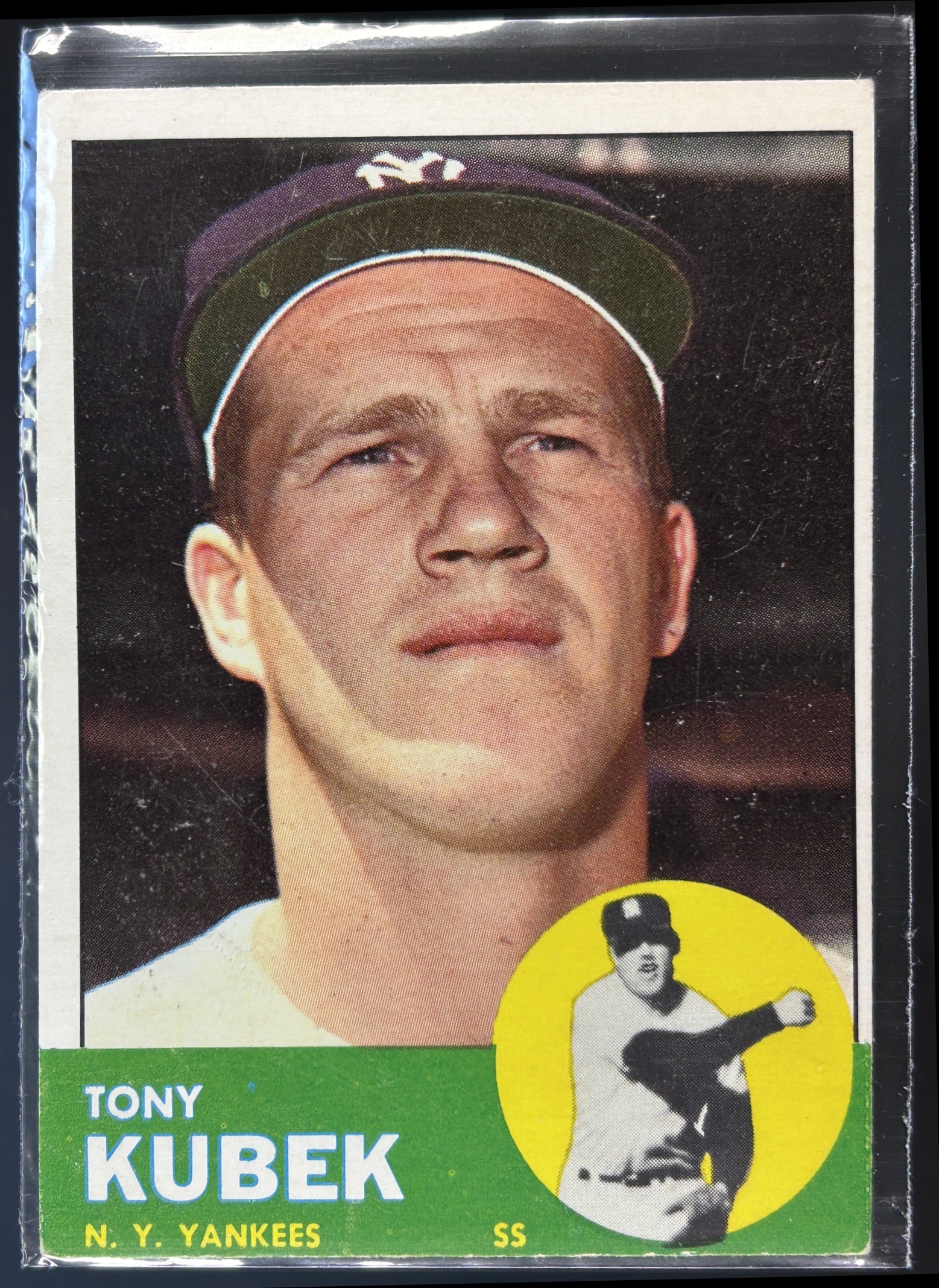 Card image for 1963 TOPPS TONY KUBEK #20 NEW YORK YANKEES