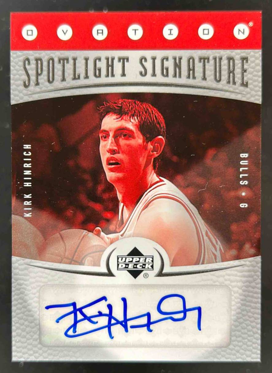 Card image for 2006-07 Upper Deck Ovation Kirk Hinrich Spotlight Signature #SS-KH Auto