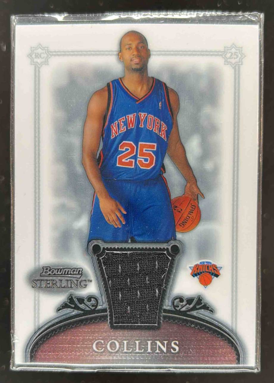 Card image for 2006-07 BOWMAN STERLING MARDY COLLINS #61 MEM RC ROOKIE NEW YORK KNICKS
