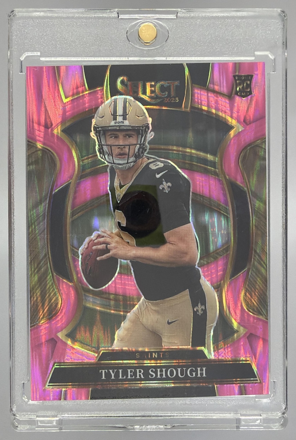 Card image for 2025 Panini Football Select Tyler Shough Concourse #41 RC New Orleans Saints