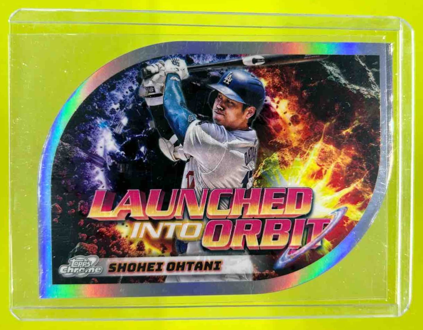 Shohei Ohtani 2024 Topps Cosmic Chrome Launched Into Orbit