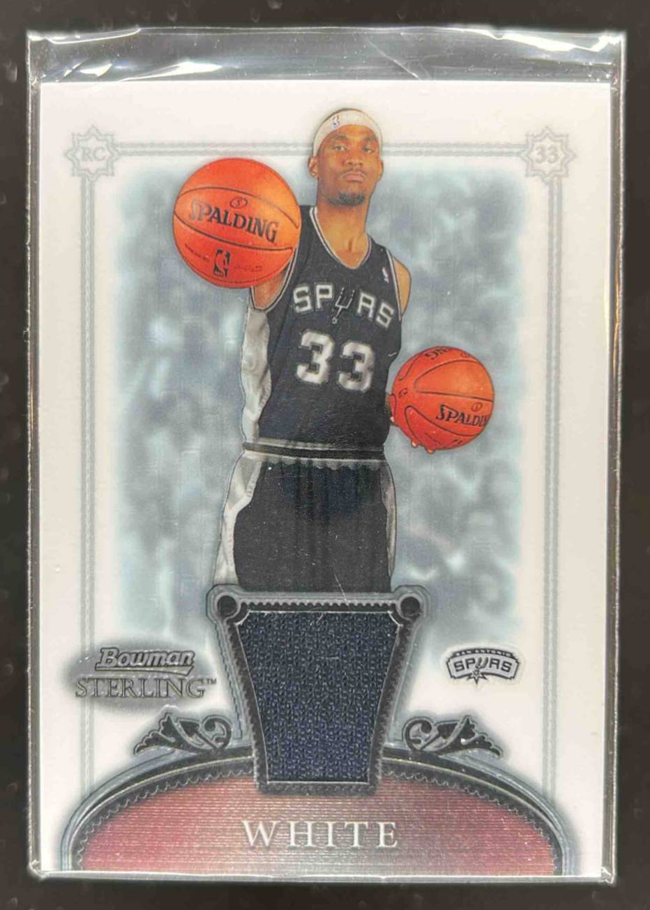 Card image for 2006-07 BOWMAN STERLING JAMES WHITE #54 MEM RC ROOKIE SAN ANTONIO SPURS