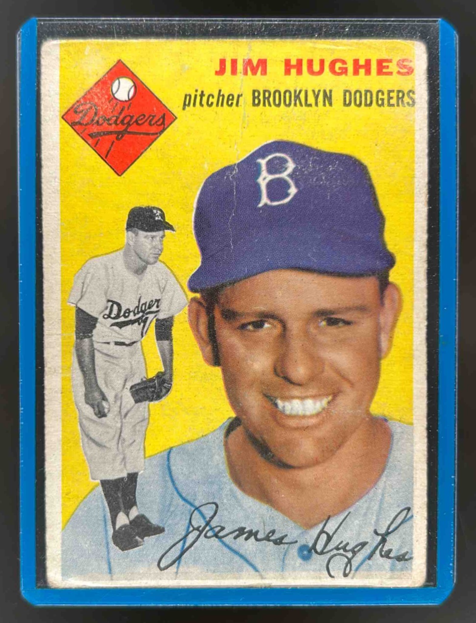 Card image for 1954 TOPPS BASEBALL JIM HUGHES #169