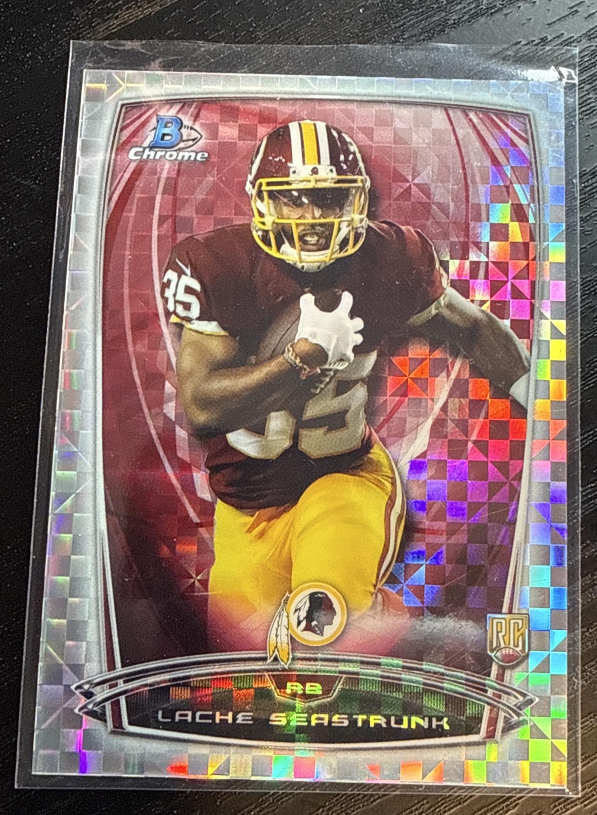 2014 Bowman Chrome Lache Seastrunk #138 Super Rare #'d 7/10 RC Redskins