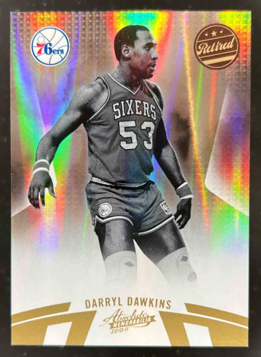 Card image for 2010-11 PANINI ABSOLUTE MEMORABILIA DARRYL DAWKINS /499 #117 PHILADELPHIA 76ERS