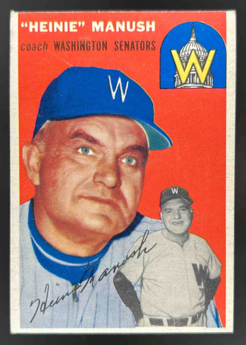 Card image for 1954 TOPPS HEINIE MANUSH #187