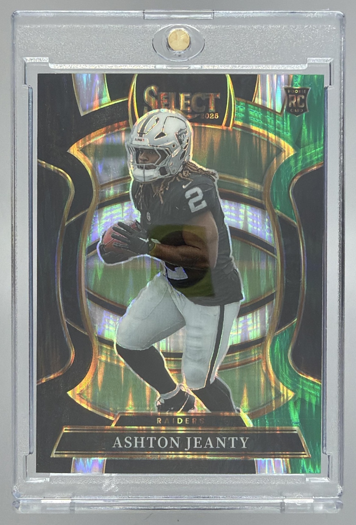Card image for 2025 Panini Select Ashton Jeanty Certified Rookies #4 RC Raiders
