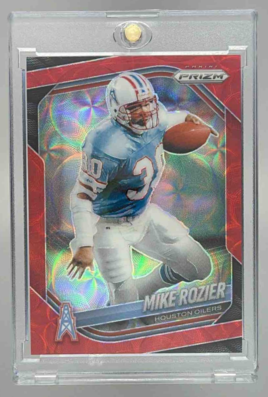 Card image for 2025 Panini Football Prizm Mike Rozier Logo /20 #248 Houston Oilers