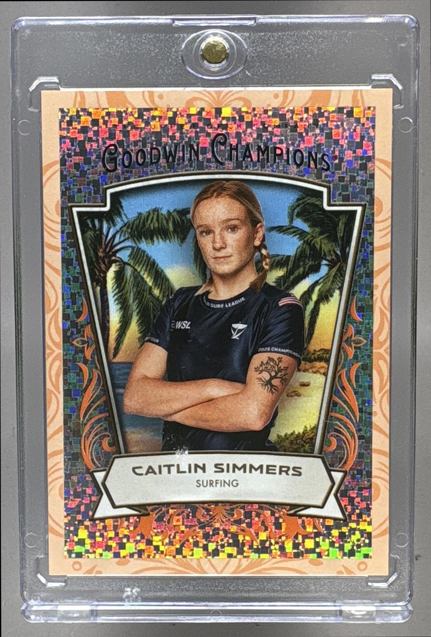 2026 UPPER DECK GOODWIN CHAMPIONS CAITLIN SIMMERS #75 ORANGE DOTS 161/399 RC