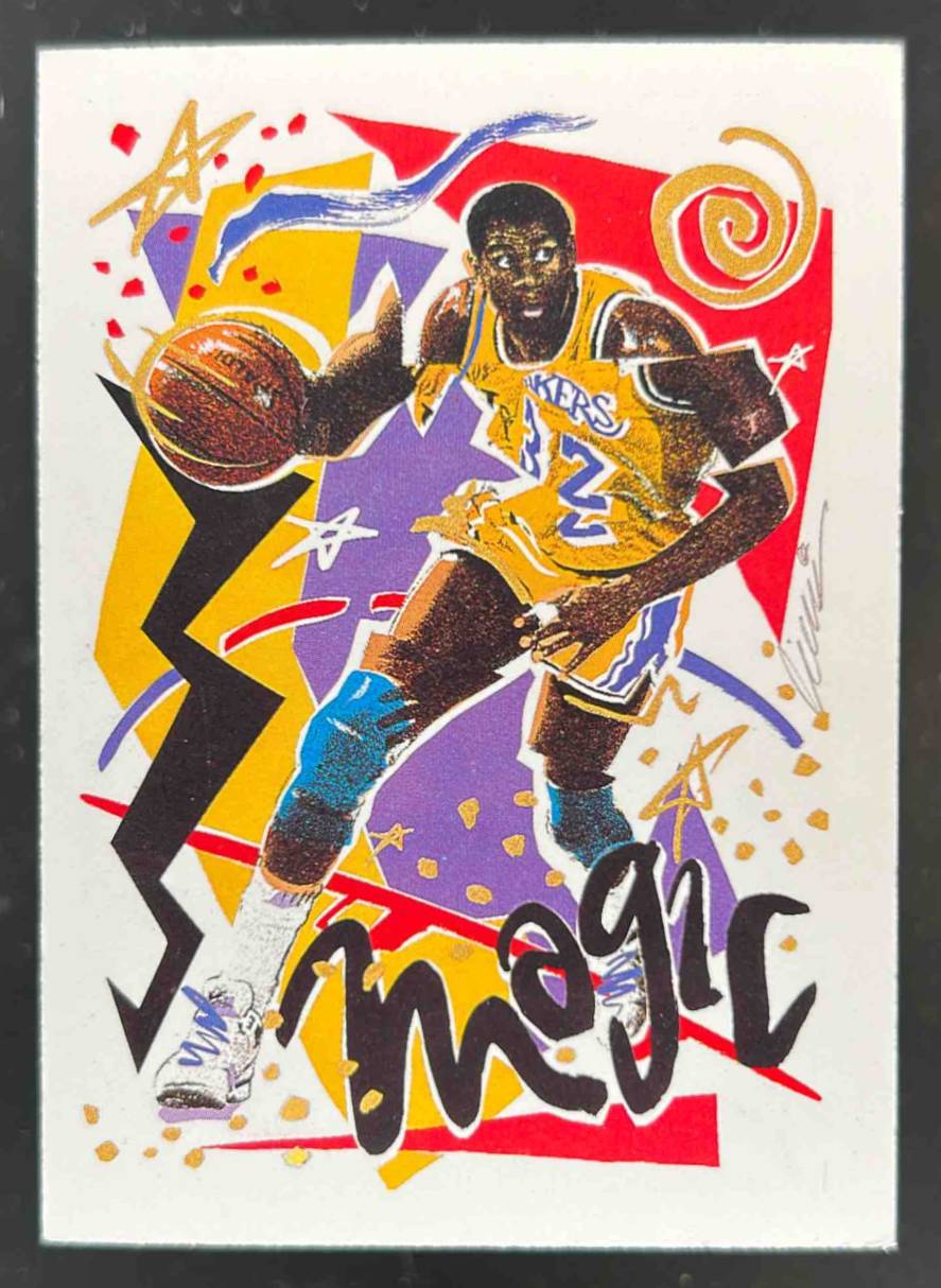 Card image for 1990-91 HOOPS MAGIC JOHNSON #367 UER LOS ANGELES LAKERS
