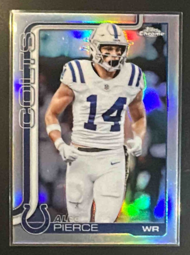 Card image for 2025 Topps Chrome Alec Pierce #125 Refractor Colts