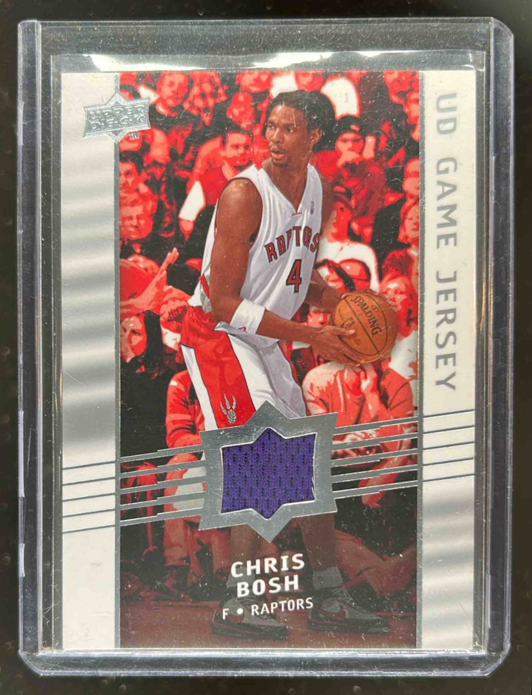 Card image for 2008-09 UPPER DECK CHRIS BOSH UD GAME JERSEYS #GA-BO TORONTO RAPTORS