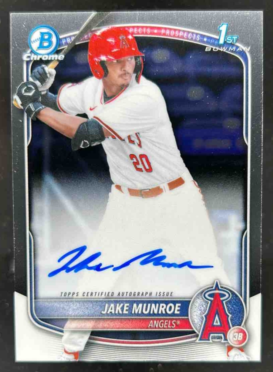 Card image for Jake Munroe 2025 Bowman Draft Chrome Prospect Auto