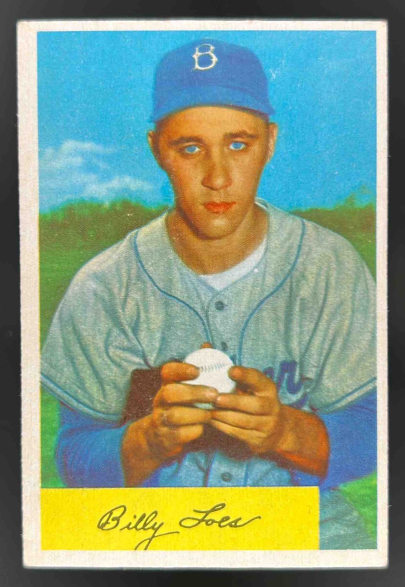 Card image for 1954 BOWMAN BASEBALL BILLY LOES #42