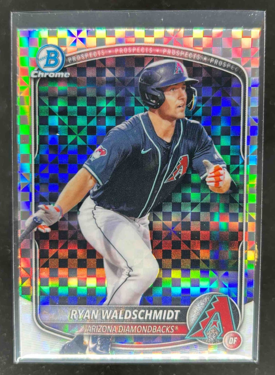 Card image for Ryan Waldschmidt 2025 Bowman Draft Chrome X-Fractor