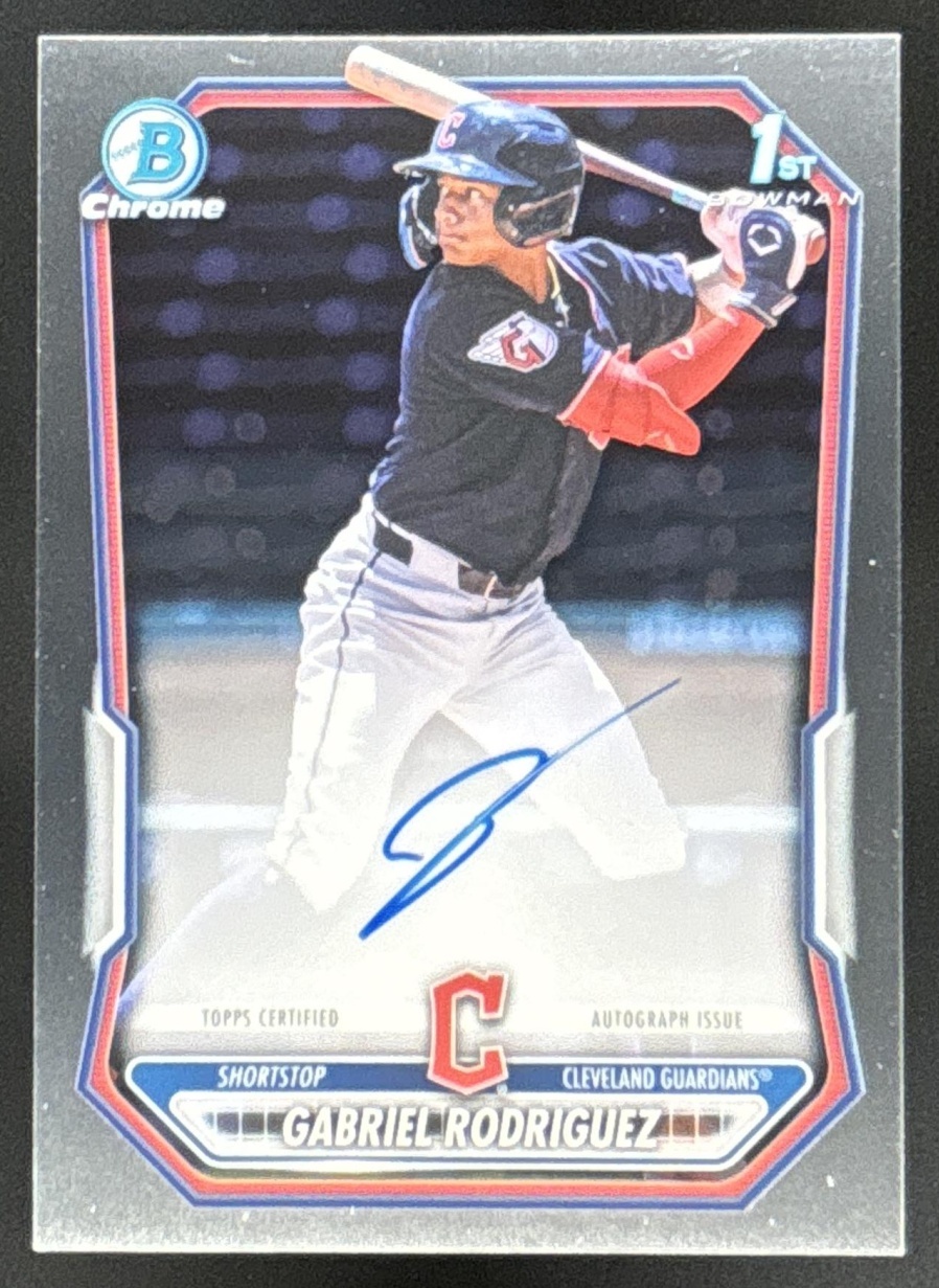 Card image for Gabriel Rodriguez 2026 Bowman Chrome Prospect Auto Cleveland Guardians