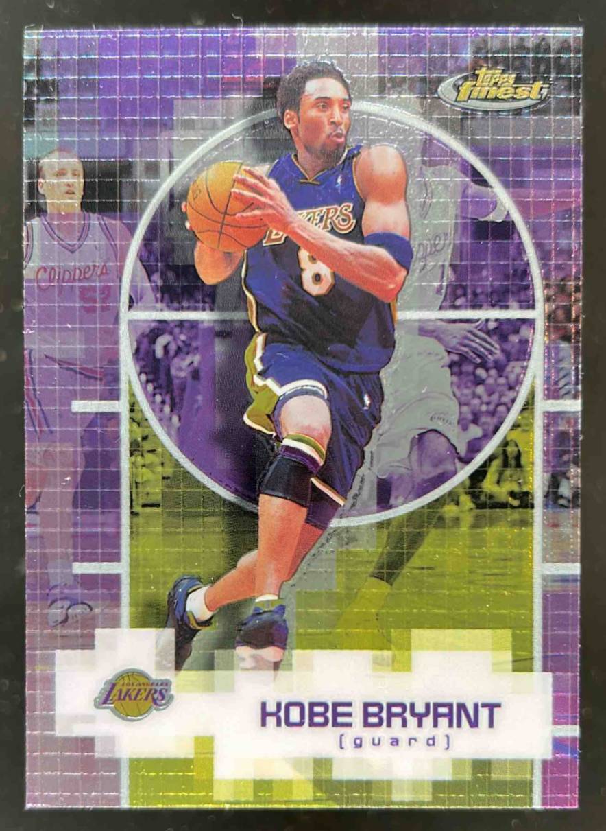 Card image for 2000-01 TOPPS FINEST KOBE BRYANT #8 LOS ANGELES LAKERS