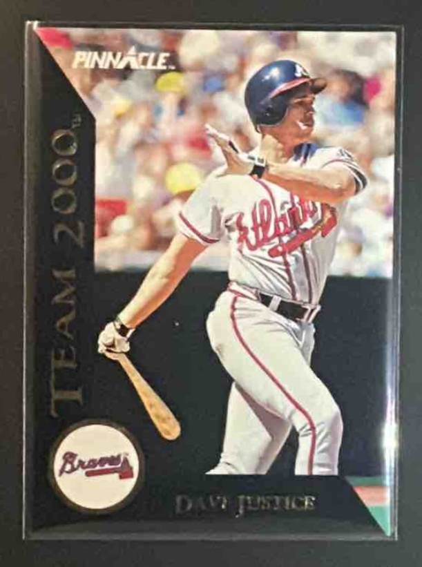 Card image for 1992 Pinnacle Dave Justice #9 Team 2000 Braves