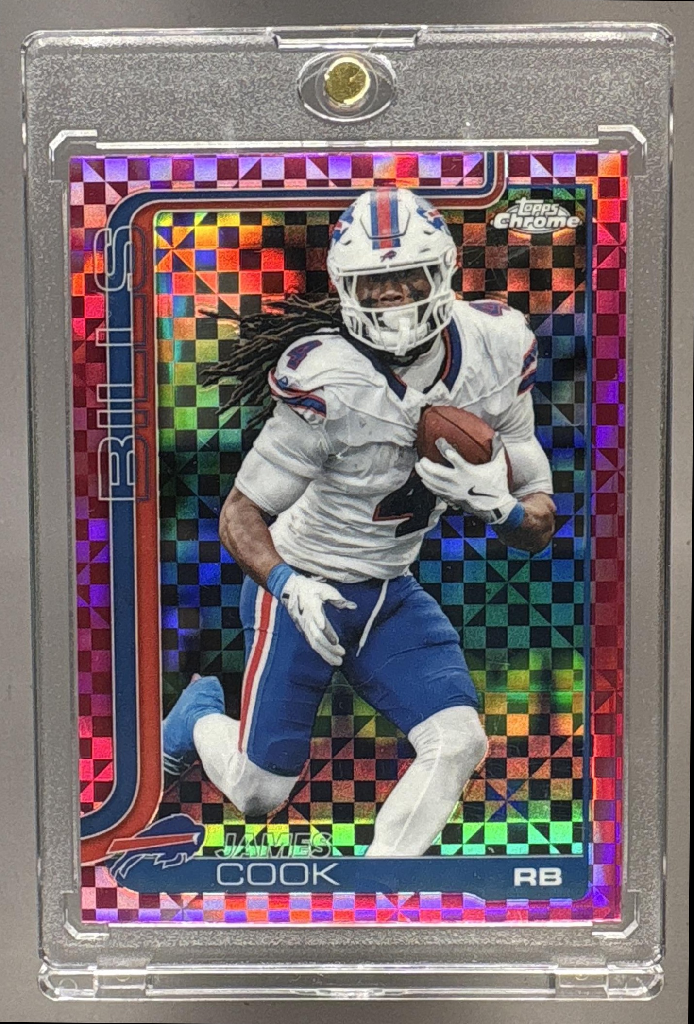 2025 TOPPS CHROME JAMES COOK #35 X-FRACTOR BILLS