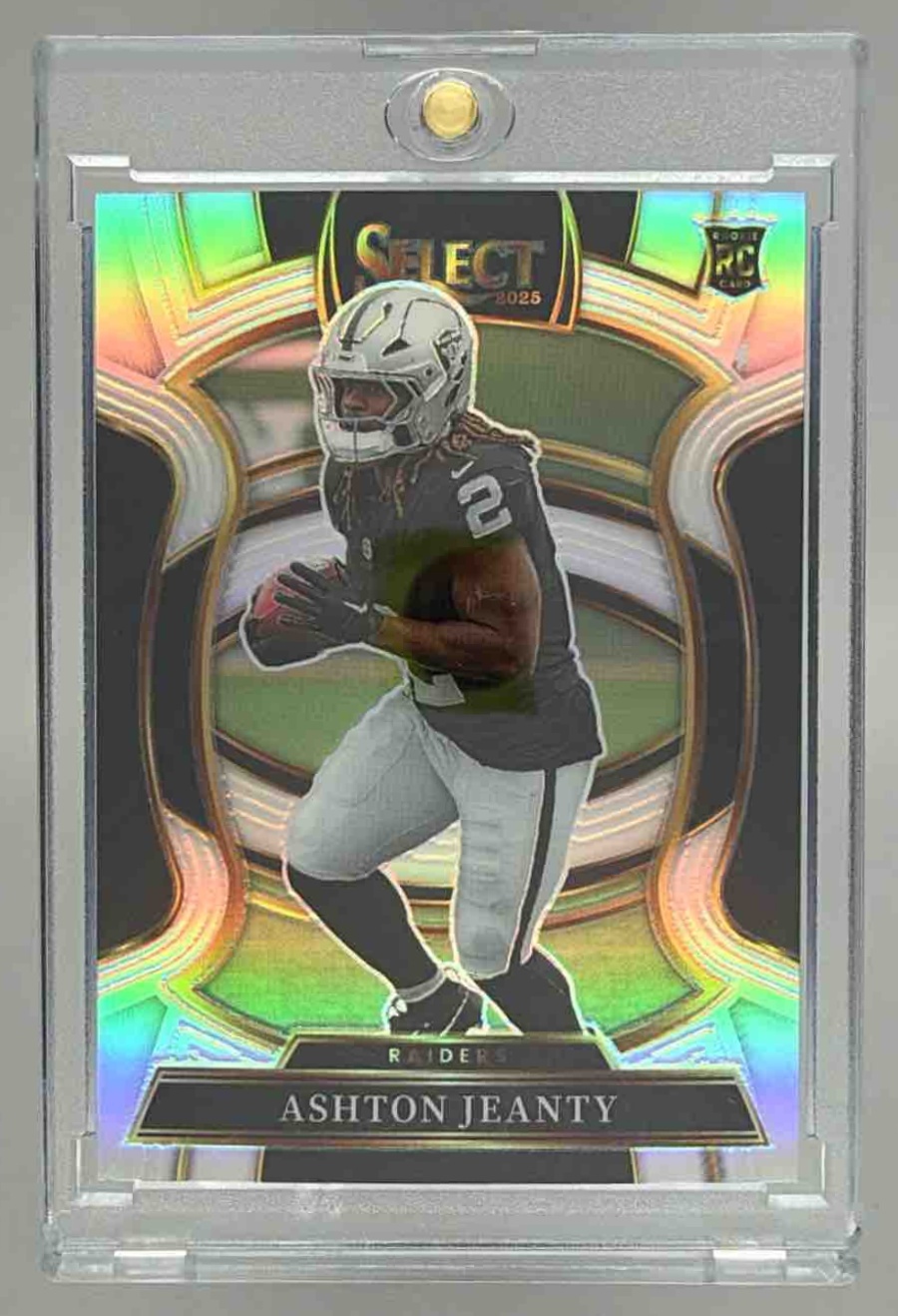 Card image for 2025 Panini Select Ashton Jeanty Certified Rookies #4 RC Raiders