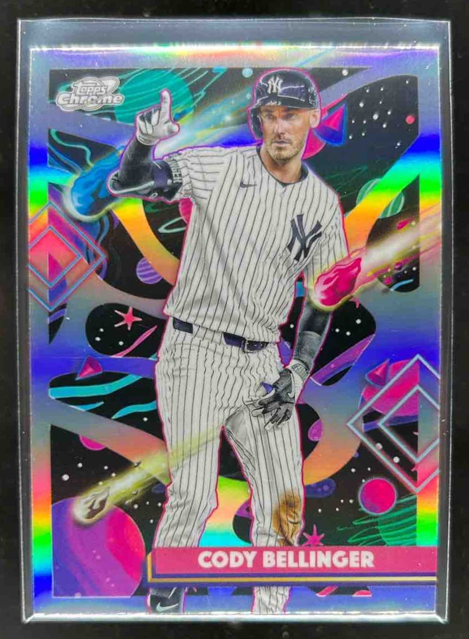 Card image for Cody Bellinger 2025 Topps Baseball Cosmic Chrome Refractor New York Yankees