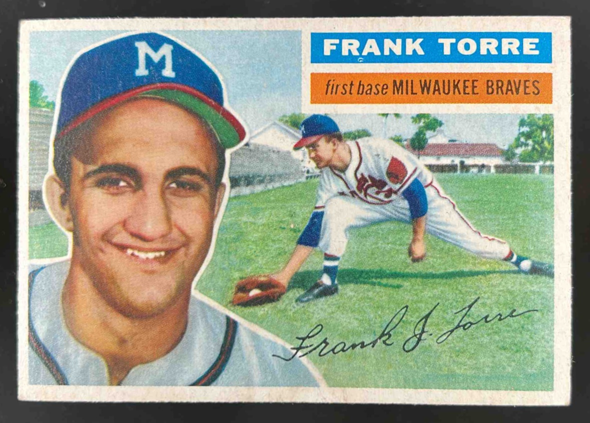 Card image for 1956 TOPPS BASEBALL FRANK TORRE #172B RC