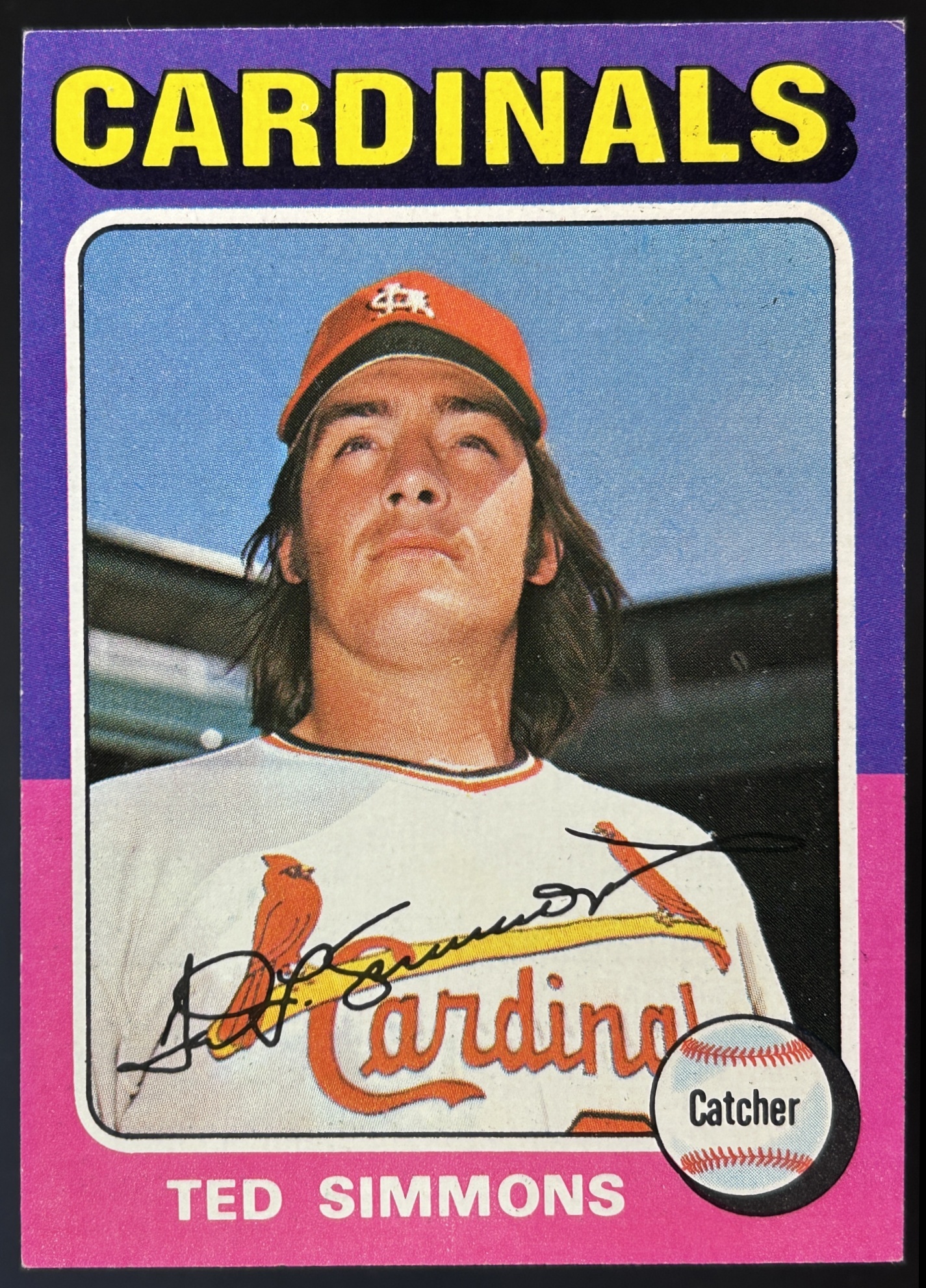 Card image for 1975 TOPPS TED SIMMONS #75 ST. LOUIS CARDINALS