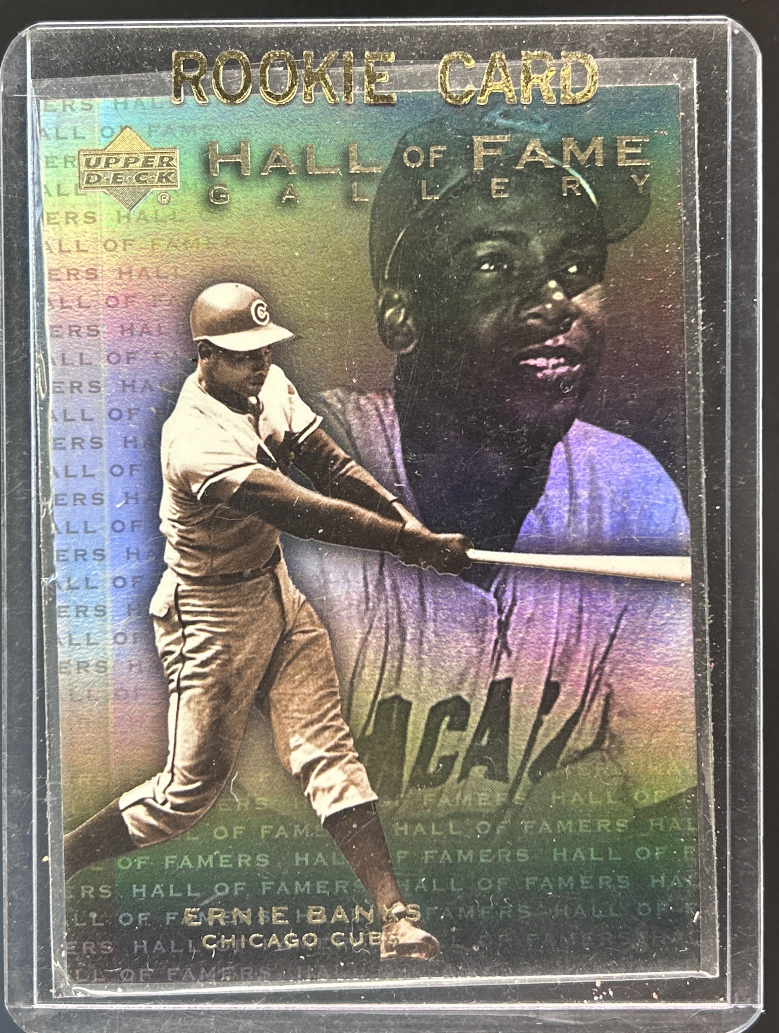 Card image for 2001 UPPER DECK HALL OF FAMERS ERNIE BANKS #G6 FAME GALLERY CHICAGO CUBS