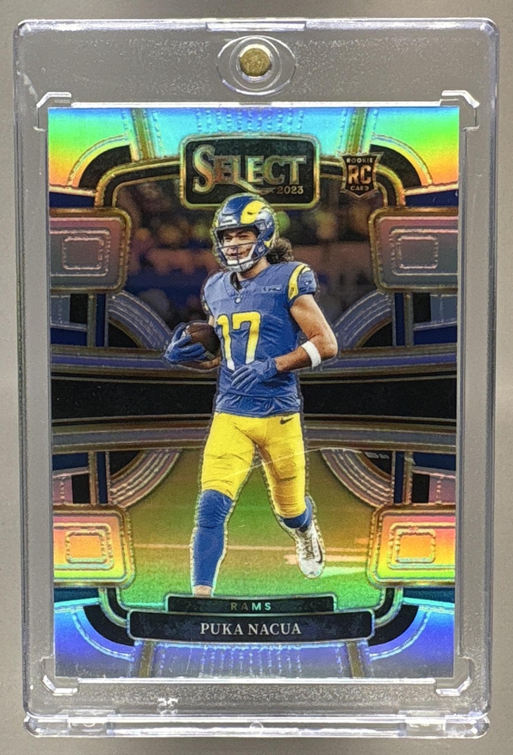 2023 PANINI SELECT PUKA NACUA #56 SILVER PRIZMS DIE CUT RC CONCOURSE RAMS