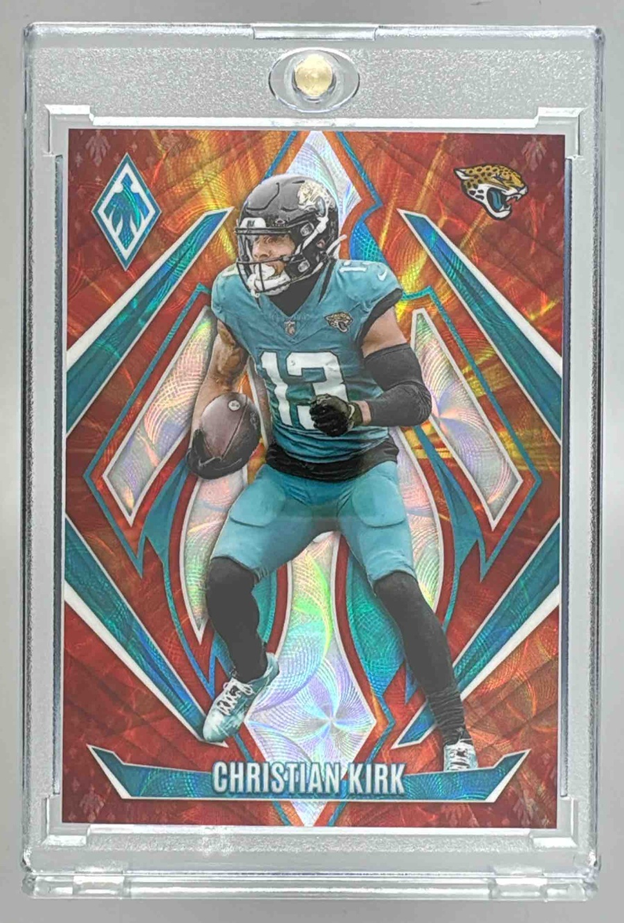 Card image for 2024 Panini Phoenix Christian Kirk FireBurst /350 #25 Jaguars