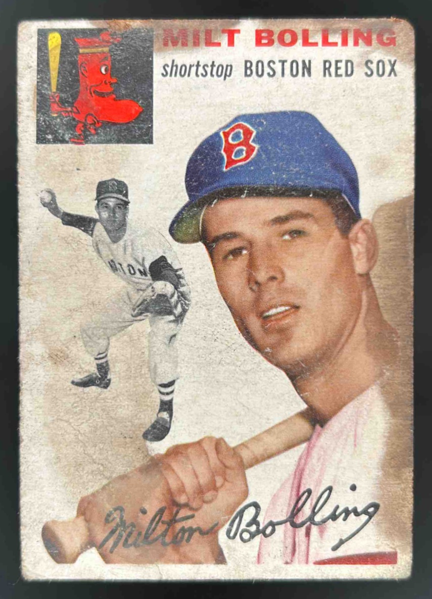 Card image for 1954 TOPPS BASEBALL MILT BOLLING #82 BOSTON RED SOX
