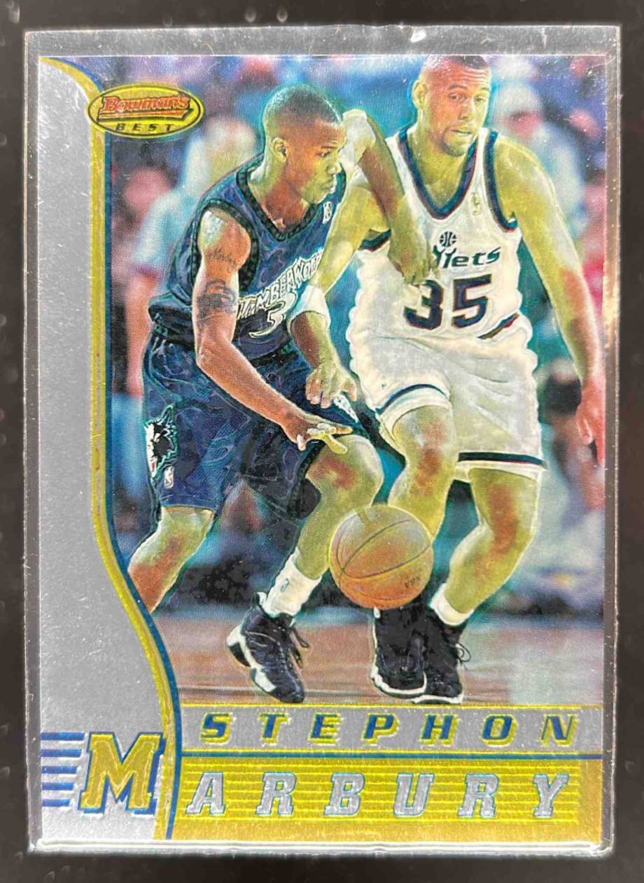Card image for 1996-97 BOWMAN 'S BEST STEPHON MARBURY #R2 RC ROOKIE MINNESOTA TIMBERWOLVES