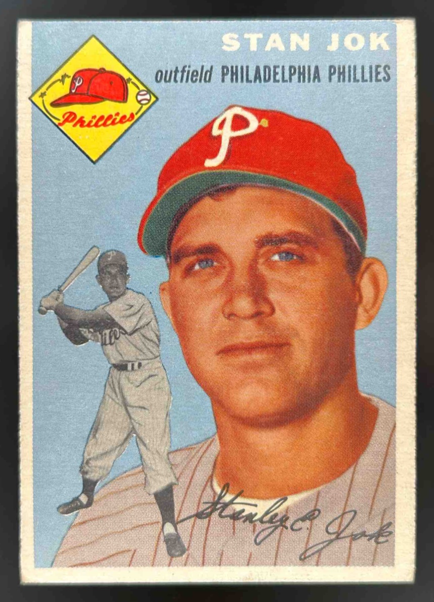Card image for 1954 TOPPS BASEBALL STAN JOK #196 RC PHILADELPHIA PHILLIES