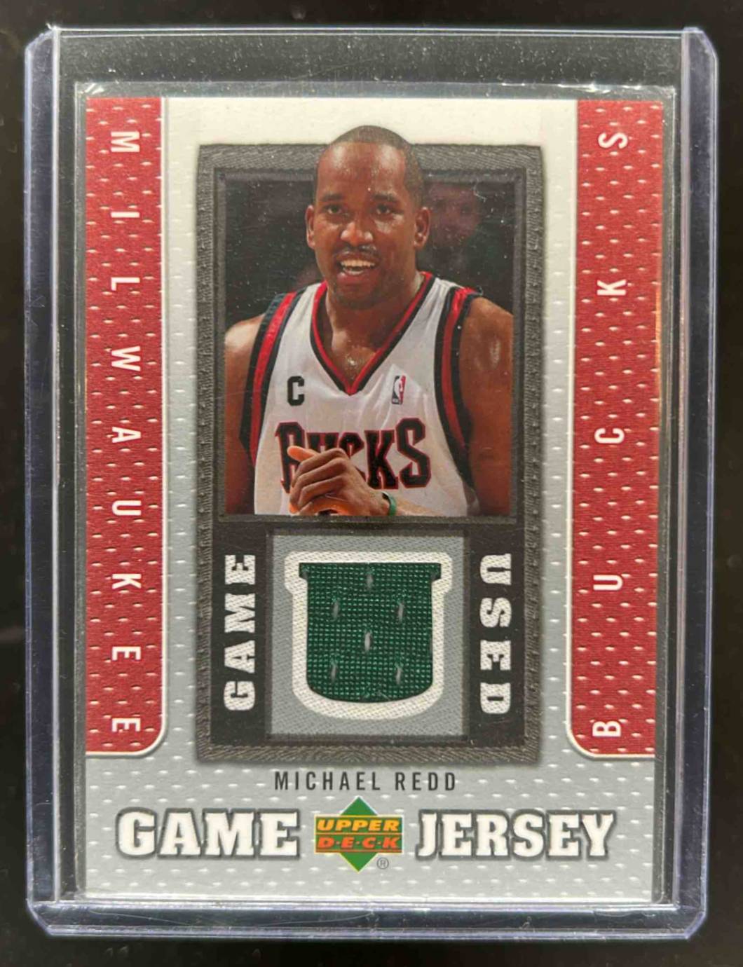 Card image for 2007-08 UPPER DECK MICHAEL REDD UD GAME JERSEY #GJ-MR MILWAUKEE BUCKS